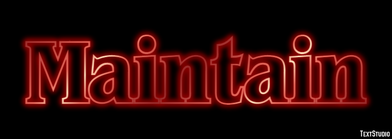 Maintain Text Effect