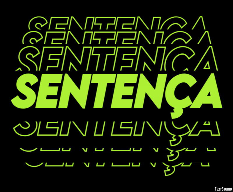 Sentença テキスト効果