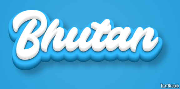 Bhutan Efecto de Texto
