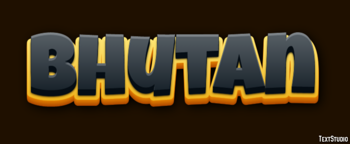 Bhutan Text Effect