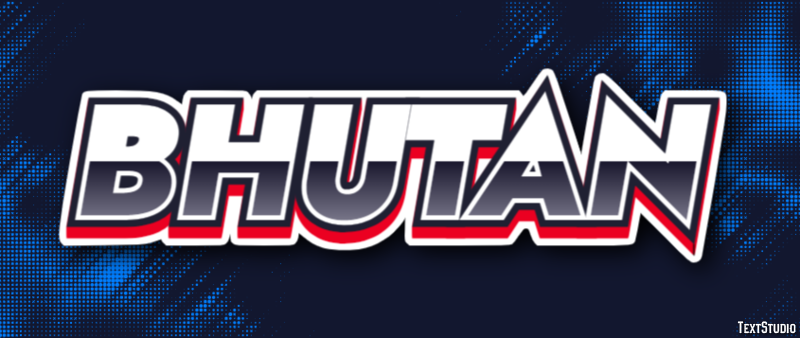 Bhutan Text effect