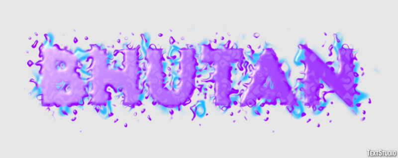 Bhutan Text effect