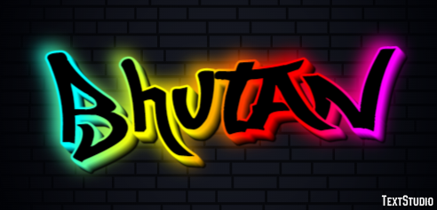 Bhutan Efecto de Texto