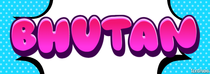 Bhutan Text effect