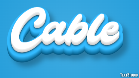 Cable Efecto de Texto