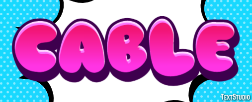 Cable Text Effect
