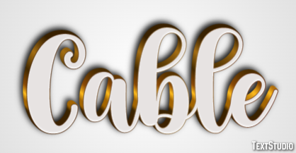 Cable Texteffekt