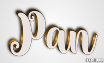 Pan Efecto de texto y diseño de logotipos Palabra