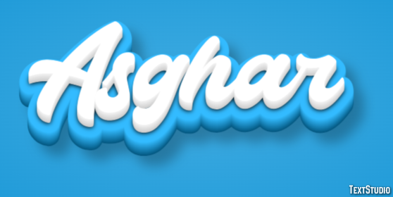 Asghar Text Effect