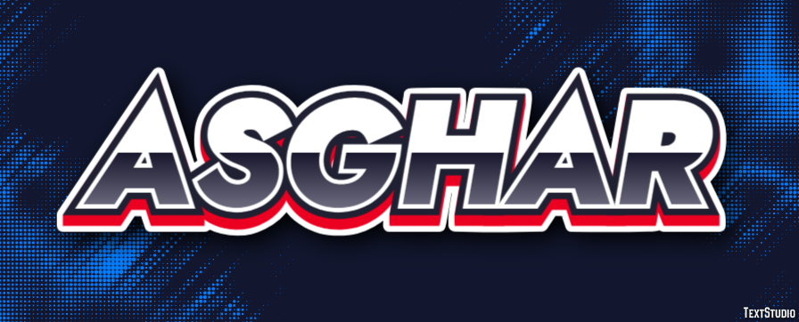 Asghar Text effect