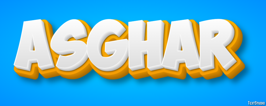 Asghar Text Effect