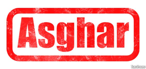 Asghar Text effect
