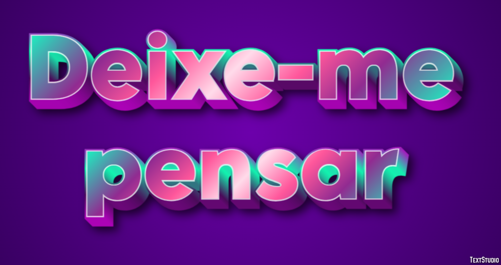 Deixe-me pensar Efecto de Texto