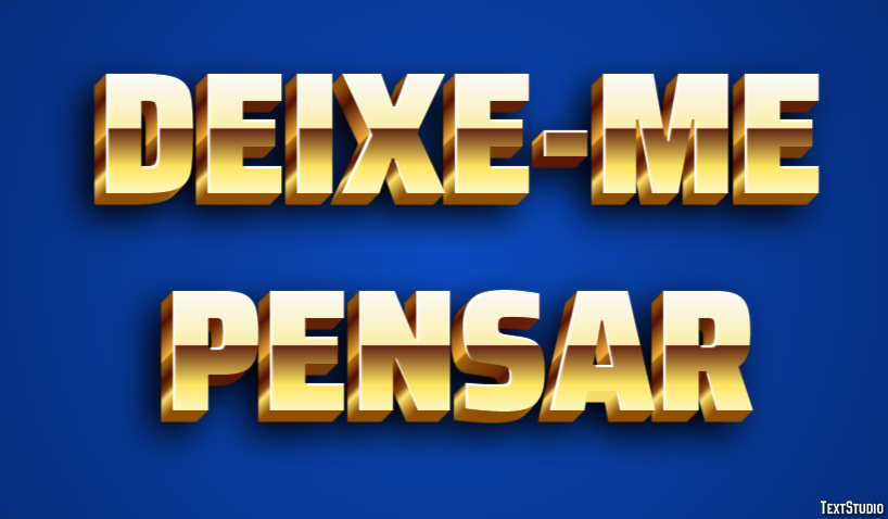 Deixe-me pensar Efecto de Texto