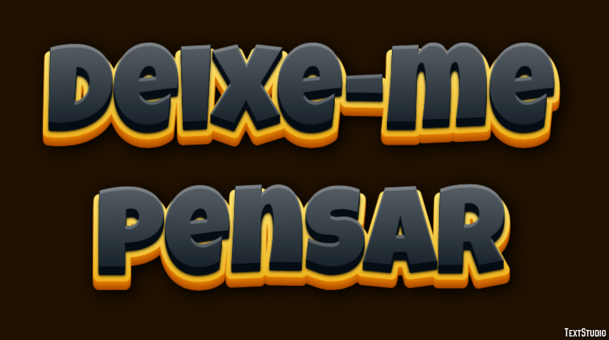 Deixe-me pensar Efecto de Texto