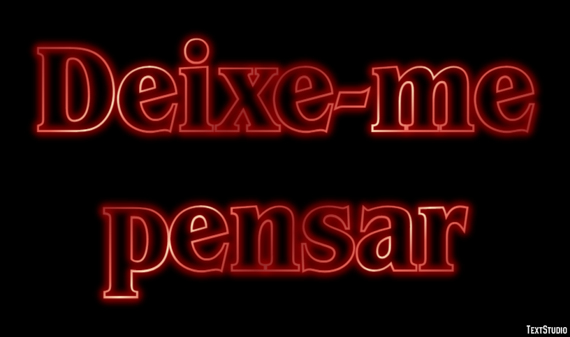 Deixe-me pensar Efecto de Texto