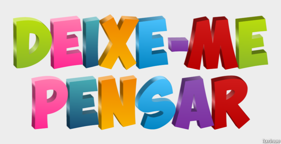 Deixe-me pensar Efecto de Texto