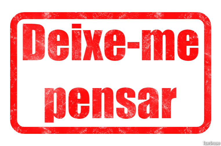 Deixe-me pensar Tekst Effect