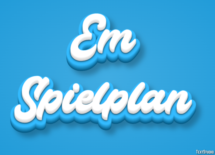 Em Spielplan Tekst Effect