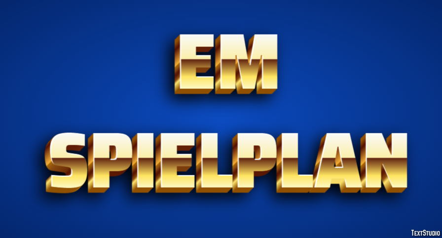 Em Spielplan Tekst Effect