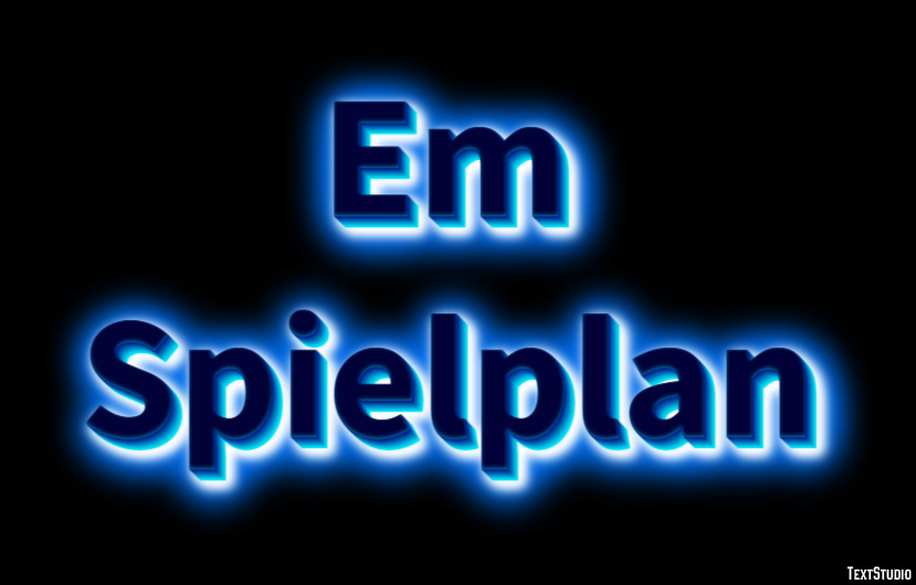 Em Spielplan Tekst Effect