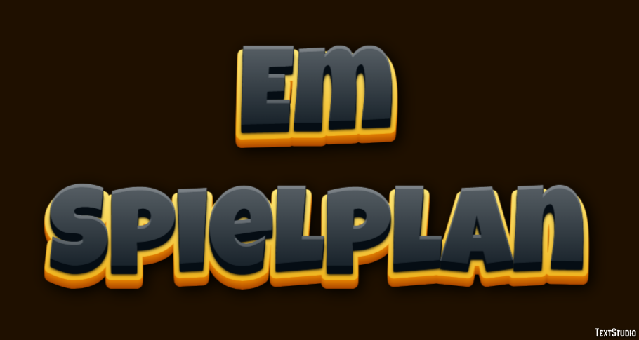Em Spielplan Tekst Effect