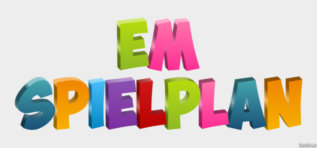 Em Spielplan Tekst Effect