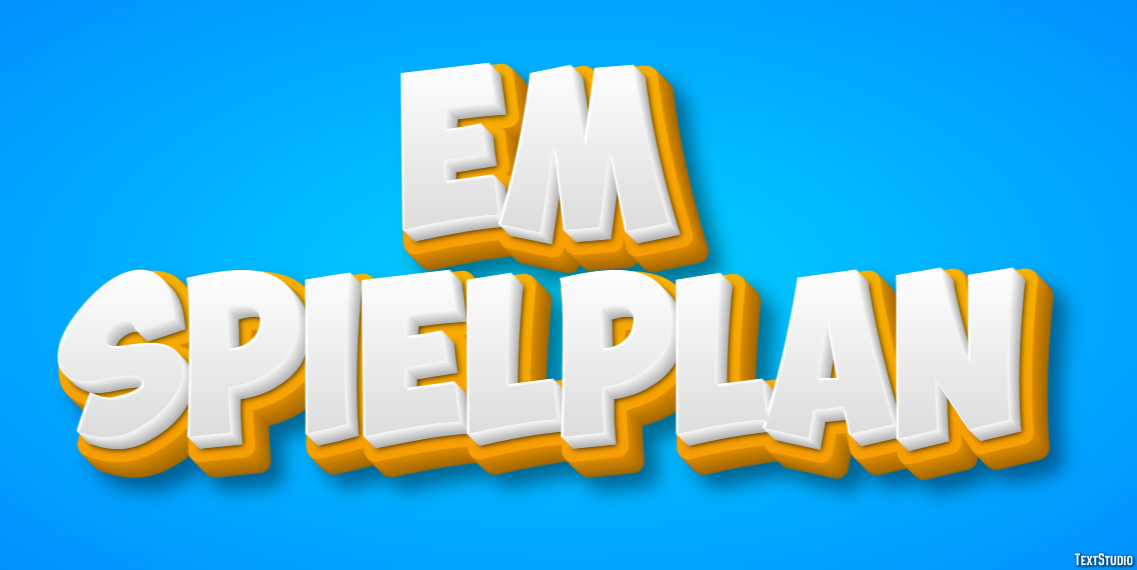 Em Spielplan Tekst Effect