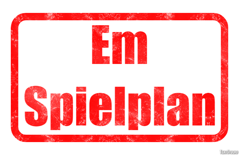 Em Spielplan Tekst Effect