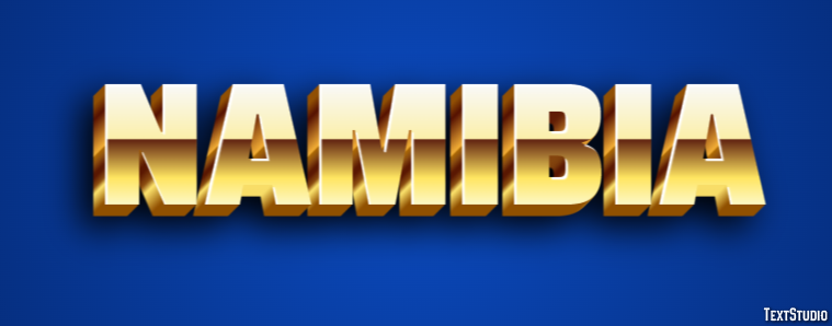 Namibia Text Effect