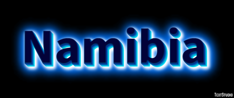 Namibia Text effect