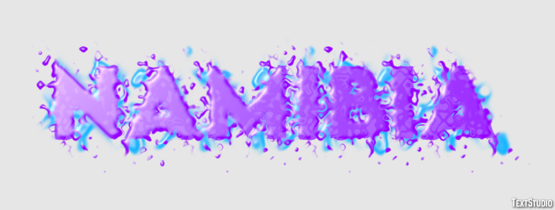 Namibia Text effect