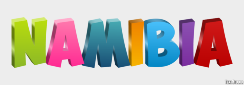 Namibia Text Effect