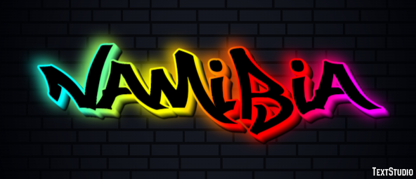 Namibia Text effect