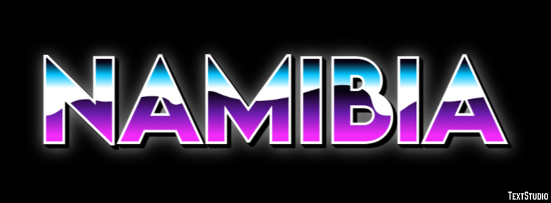 Namibia Text effect