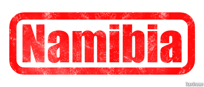 Namibia Text effect