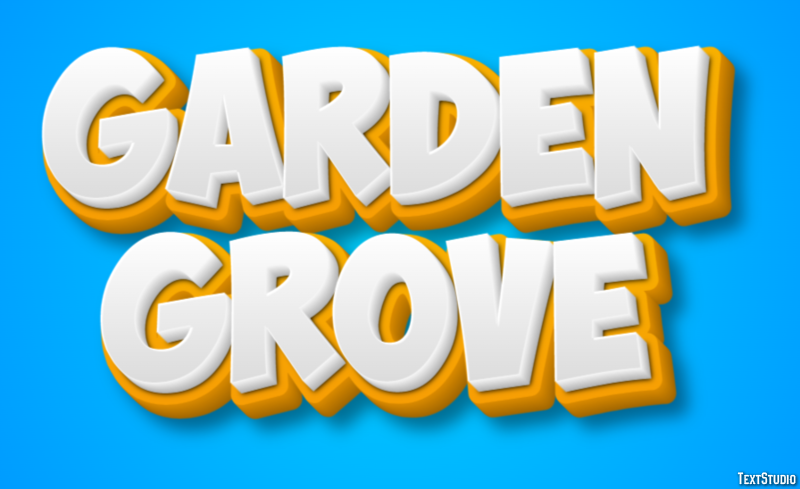 Garden Grove Efekt tekstowy