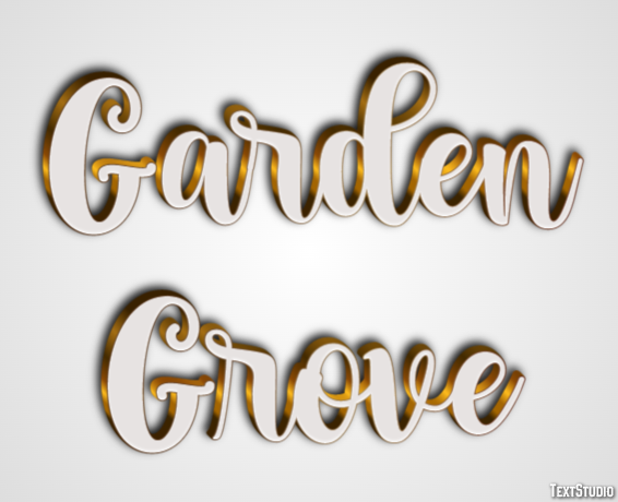 Garden Grove Efekt tekstowy
