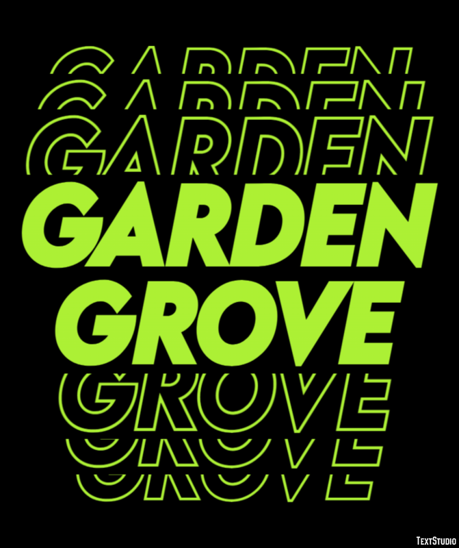 Garden Grove Efekt tekstowy