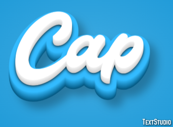 Cap Text effect