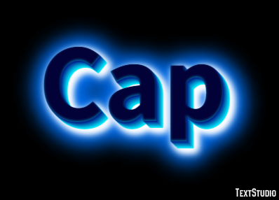 Cap Text effect