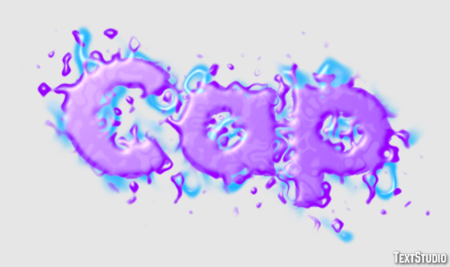 Cap Text effect