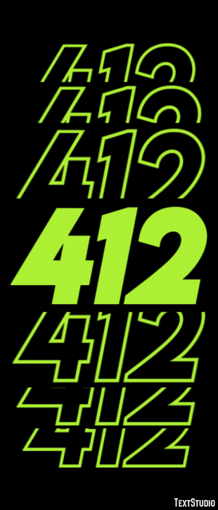 412 Text Effect