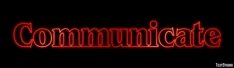 Communicate Text Effect