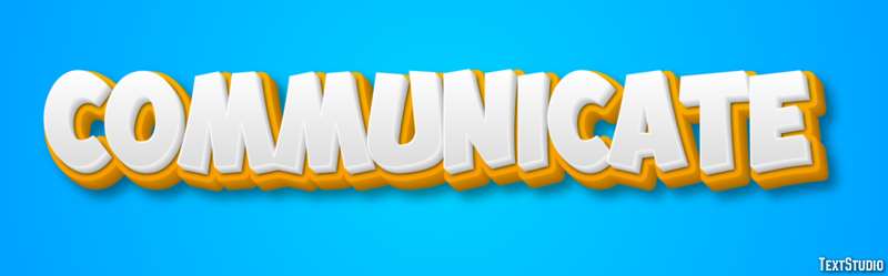 Communicate Text Effect