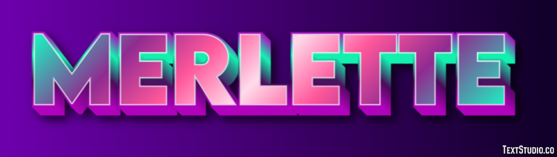 Merlette Efekt tekstowy