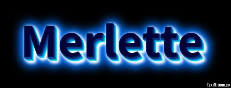 Merlette Эффект текста