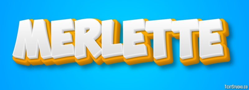 Merlette Effet de Texte