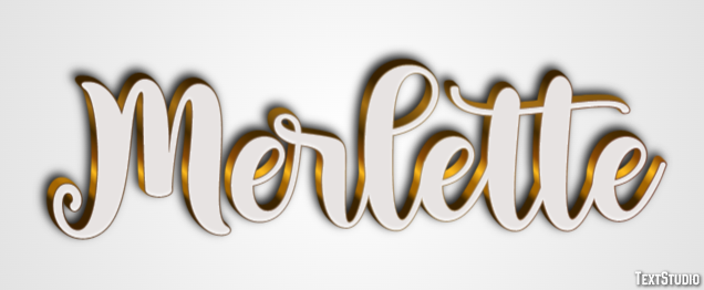 Merlette Effet de Texte