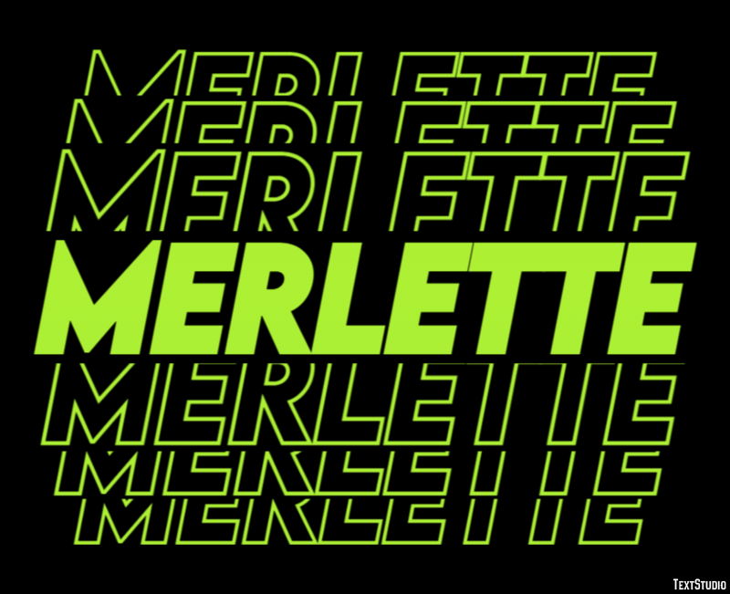 Merlette Tekst Effect